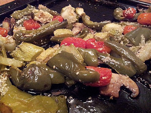 Pladenj pečene zelenjave